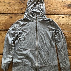 Grey zip up